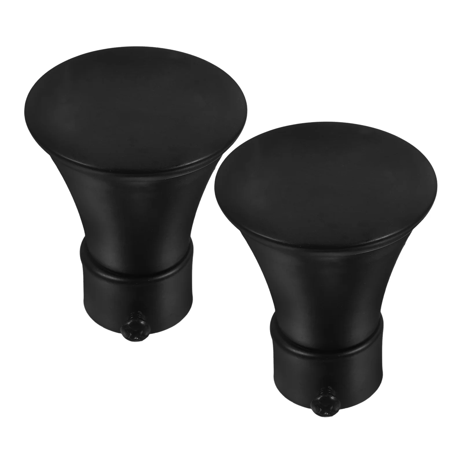 2 шт. карнизы с декоративными головками наконечники только черный кристалл для