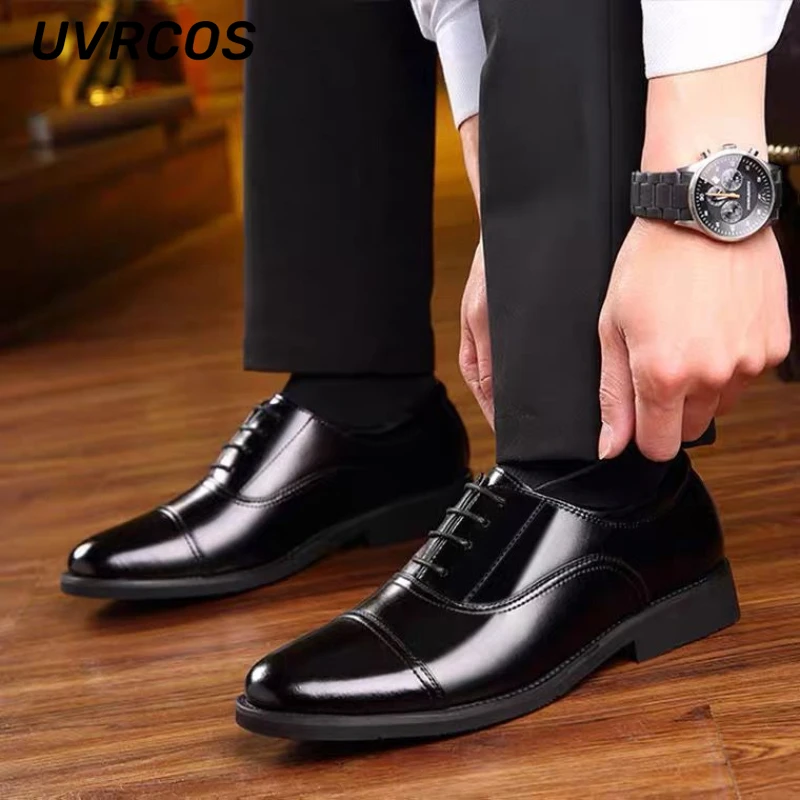 

Breathable Business Dress Casual Fashion Low Top Solid Color Men Leather Shoes Leather Shoes for Men Mens Dress Shoes