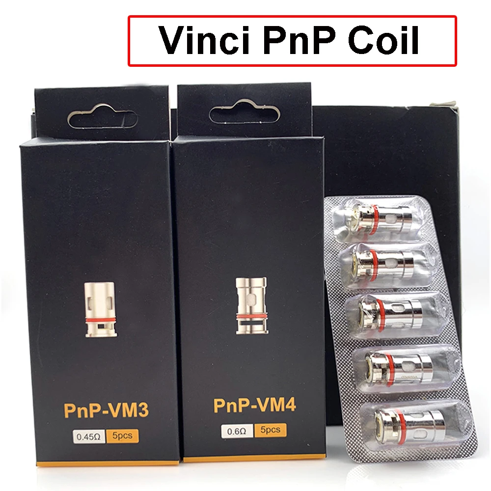 

Vmiss Vinci Pnp Coil VM1 TR1 VM3 VM4 VM5 VM6 R1 TM2 0.2ohm 0.3ohm Mesh Coils for VINCI X R Air DRAG S Argus GT Pod Kit