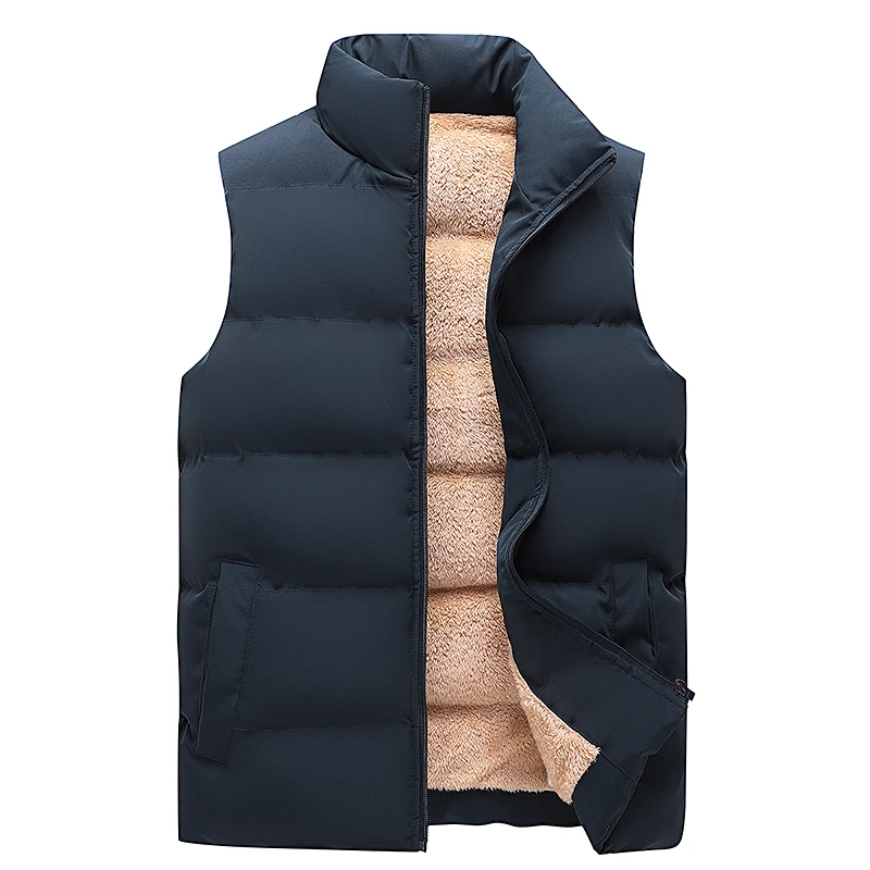 New autumn and winter thickened warm men's and women's fur vests, cold-proof lamb wool couple vests, outdoor leisure vests