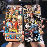japan anime one piece phone case for huawei honor 10 v10 10i 10 lite 20 v20 20i 20 lite 30s 30 lite pro liquid silicon black