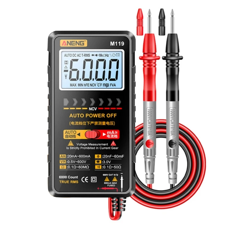 

DC-Display Voltage Current Power Frequency Energy Ammeter Monitor Volt Multimeter Instrument Tester Digital LCD Detector