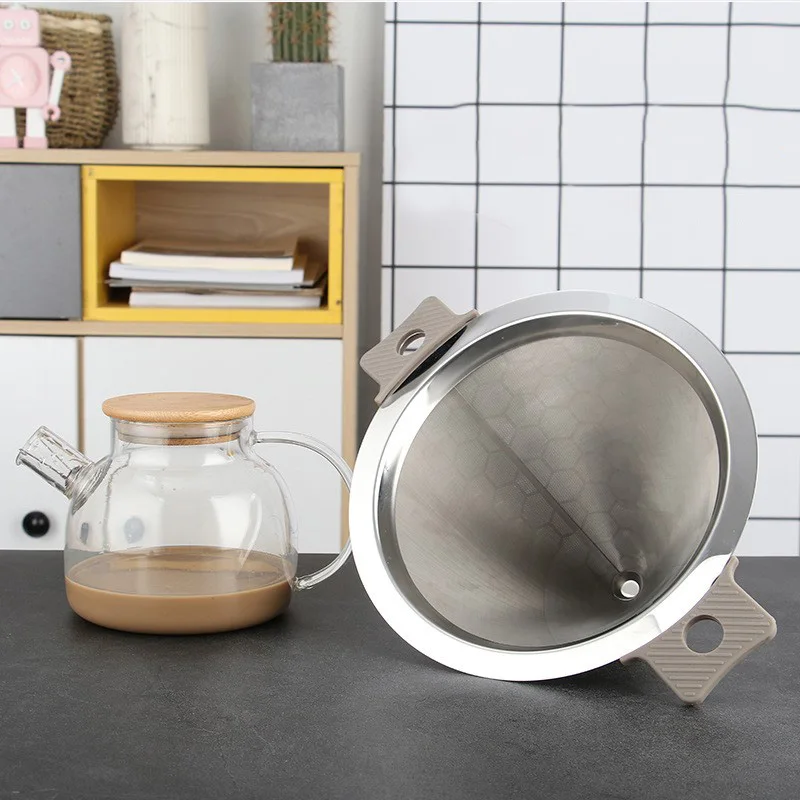 Фильтр для кофе ручной работы из нержавеющей стали Серебристый капельного типа