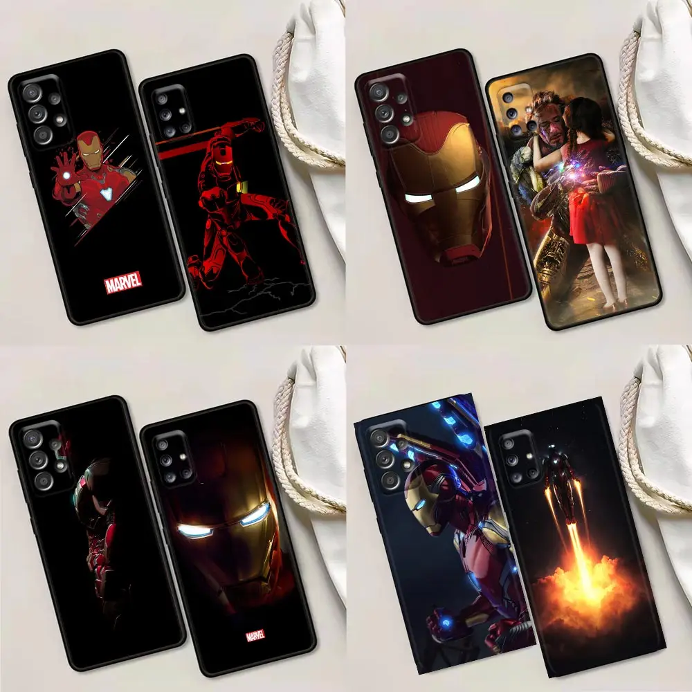 

iron man Hero Marvel Phone Case for Samsung A01 A02 A03s A11 A12 A21s A32 A41 A72 A52s 5G A91 A91s Case Soft Silicone