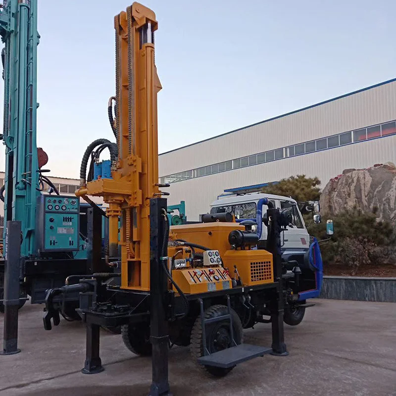 300 м 500 глубина гусеничного скважин самодельная установка для бурения водяных на