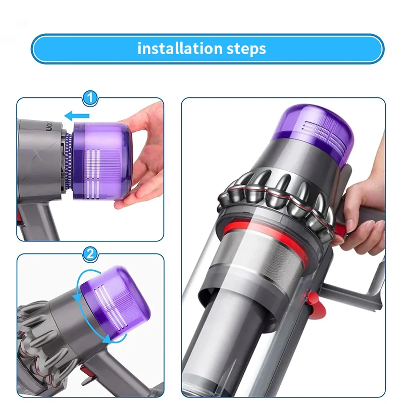 Фото Моющийся HEPA-фильтр для беспроводных пылесосов Dyson V11 V15, запасные аксессуары, запасные части для Dyson SV14 №3