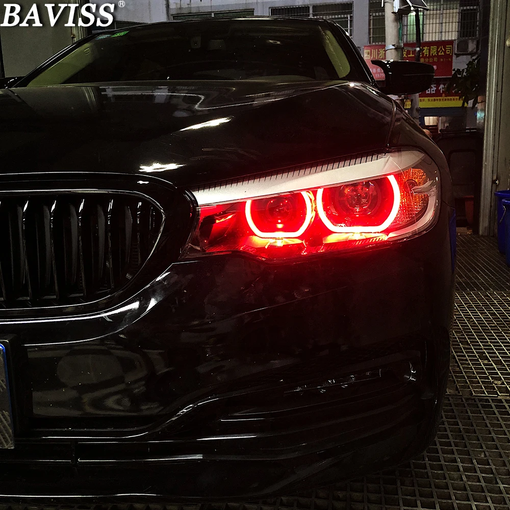 63117214934 Многоцветный модуль дневного хода RGB DRL 7214934 Ангельские глазки для BMW 5-й