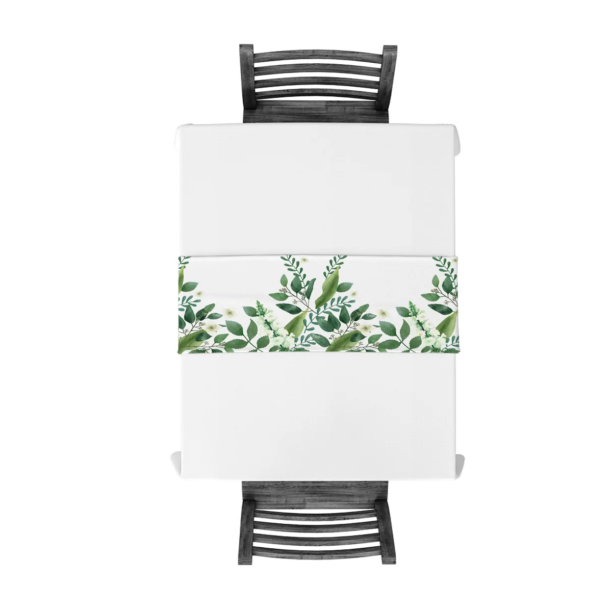 Скандинавская настольная дорожка с зелеными растениями современная для