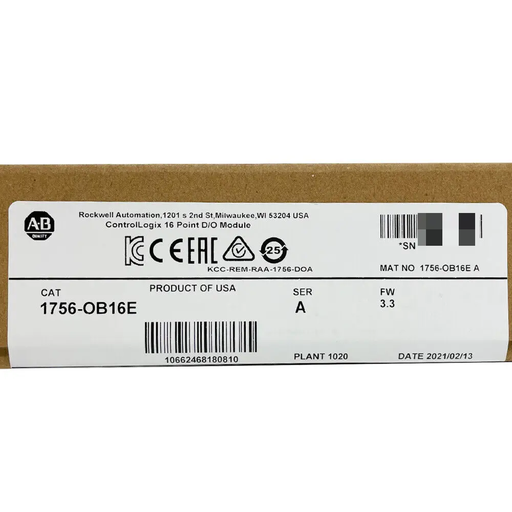 

Новый герметичный модуль AB 1756-OB16E SER A ControlLogix 16 Point D/O