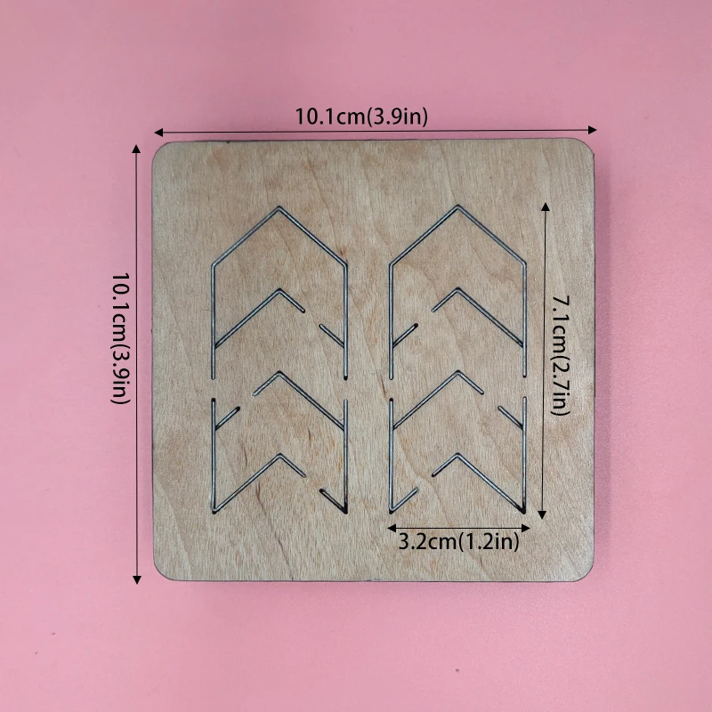 

Shaped Earring Wood Cutting Dies Compatible with Most Machines