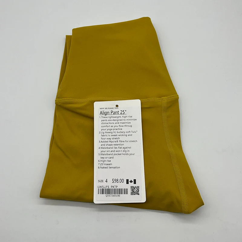 Luluwomen Yoga Sports No Embarrassment Line High Waist Hip Lifting Fitness Pants Running Fast Dry Breathable High Quality Tights