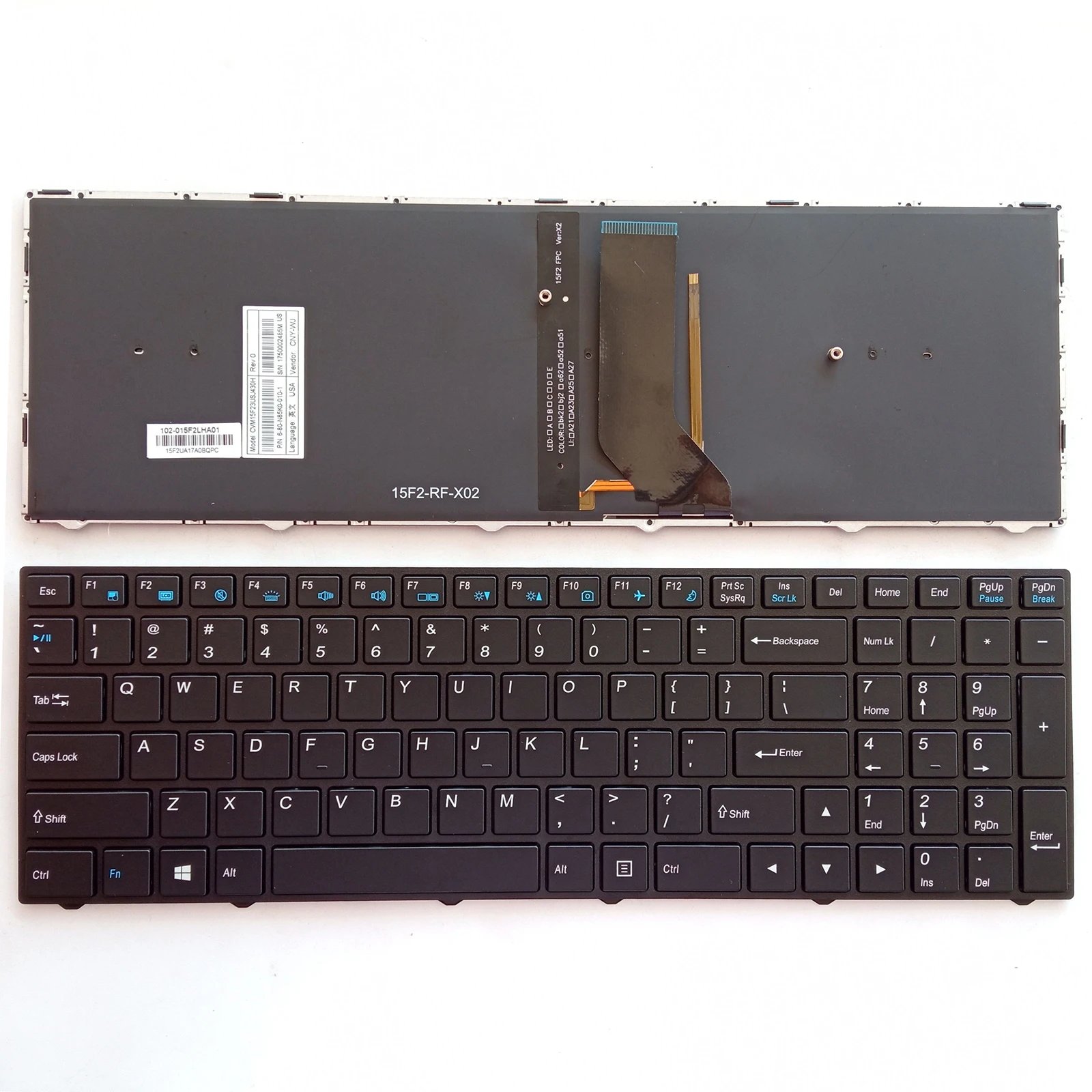 Клавиатура для ноутбука Mechanic M51 F57 Blue Sky N250J0 N950/TP N650DU N650 N850 N750 США