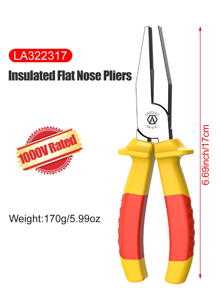 

Изолированные Плоскогубцы LAOA С Зубцами, Профессиональные Электромонтажные Инструменты