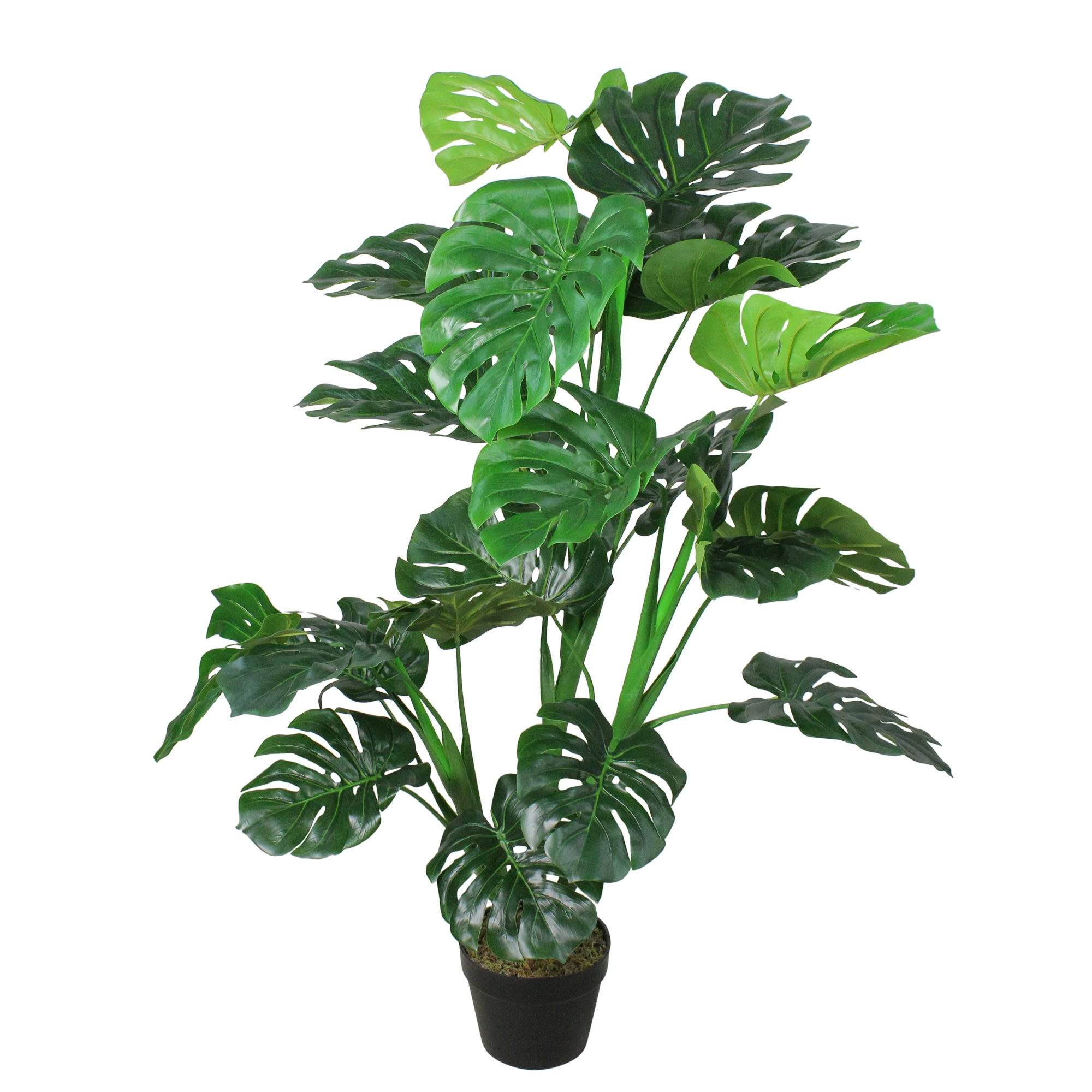 

50" Potted Green Artificial Monstera Plant