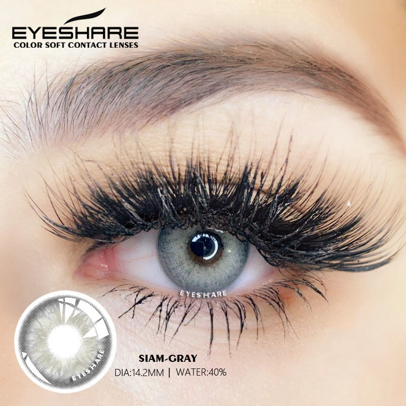 eyeshare 2pcs color contact lenses siam contact color lens eyes lenses for eyes natural color lenses with contact case free global shipping