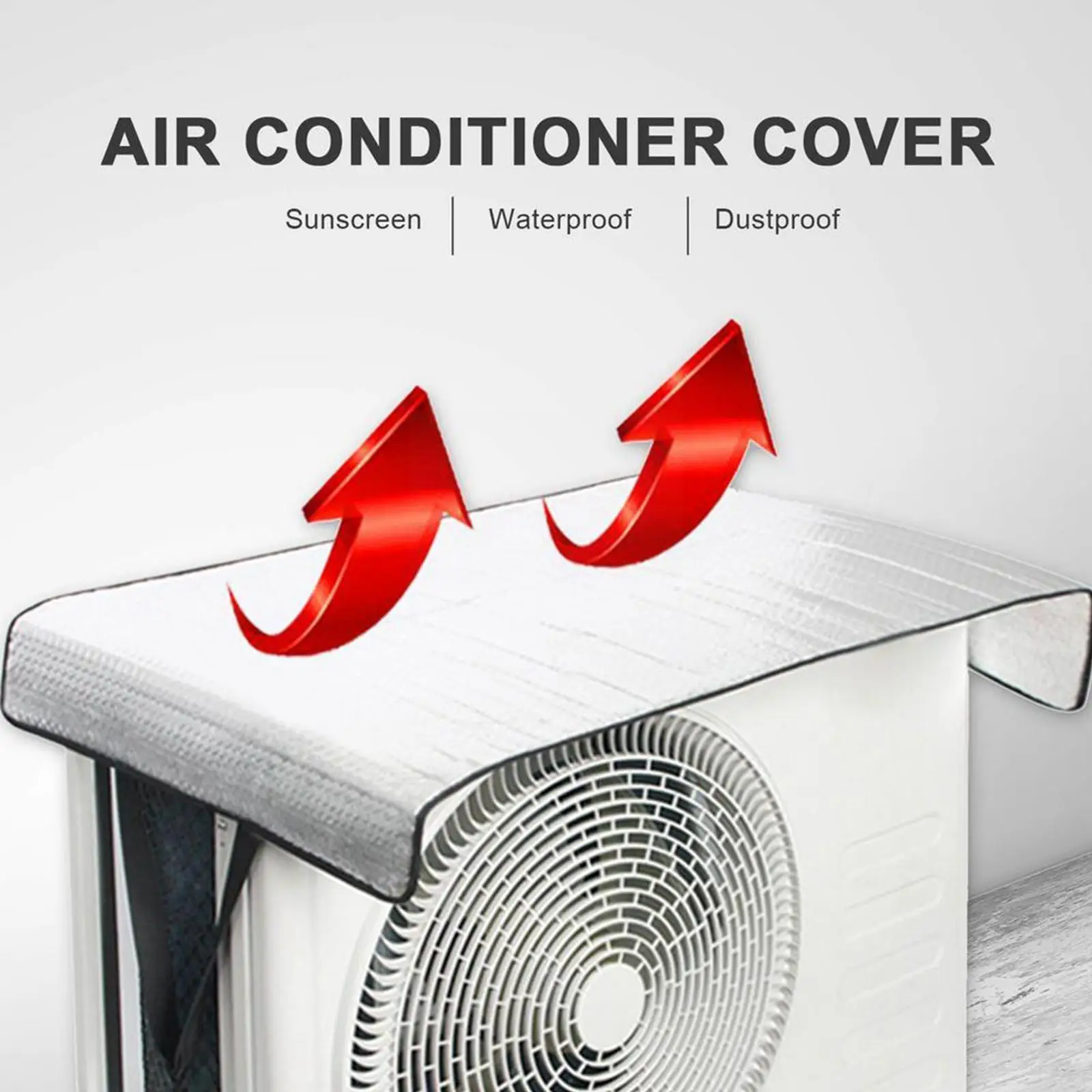 

Air Conditioning Cover Aluminum Foil Insulation Film Bubble Energy Sunscreen Film Retardant Flame Saving Rainproof Double C H3O9
