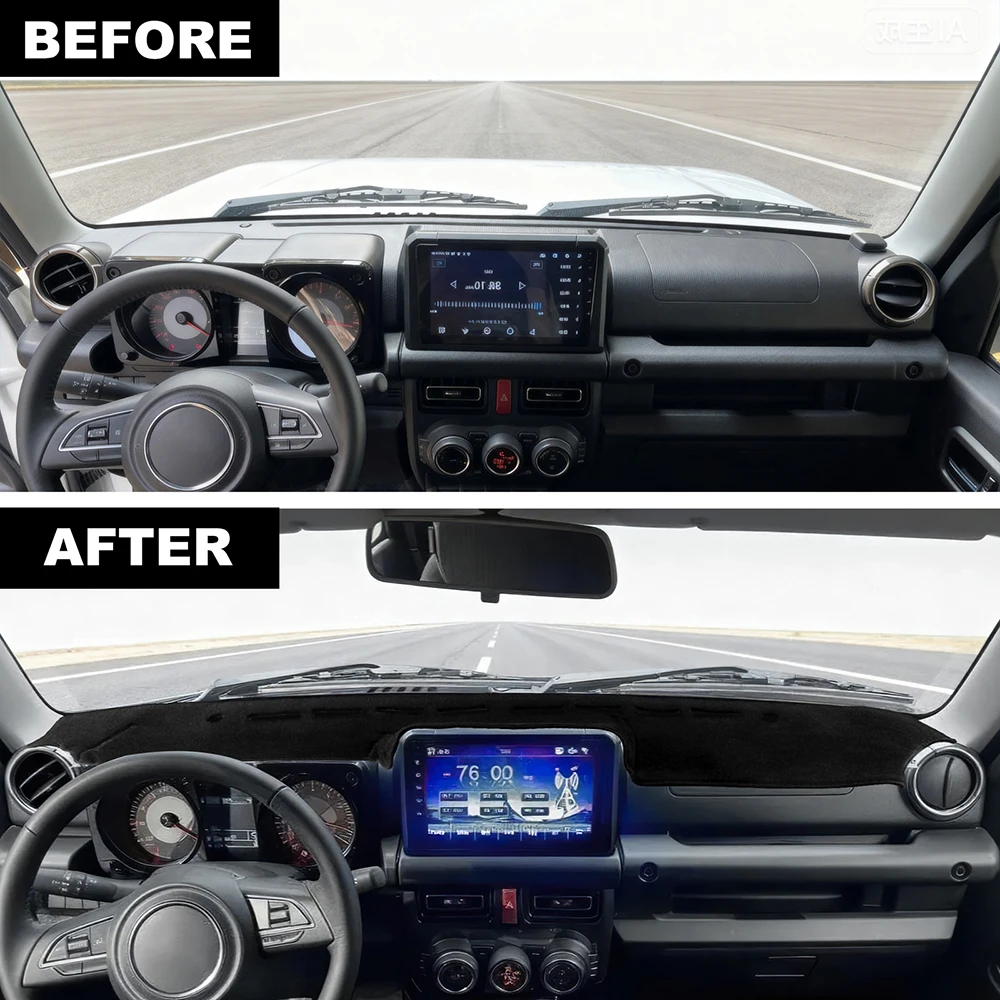 Фото Для Suzuki Jimny JB64 JB74 2019 2020 2021-2025 автомобильный чехол для приборной панели, коврик для ковра, солнцезащитный козырек, накидка, подушка, чехол для приборной панели №5