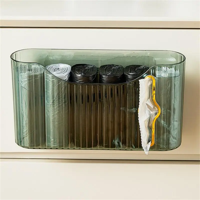 

Wall-mounted Plastic Shopping Bag Colle Large-capacity Placement Box Plastic Shoe Cover Storage Box Shopping Bag Collector