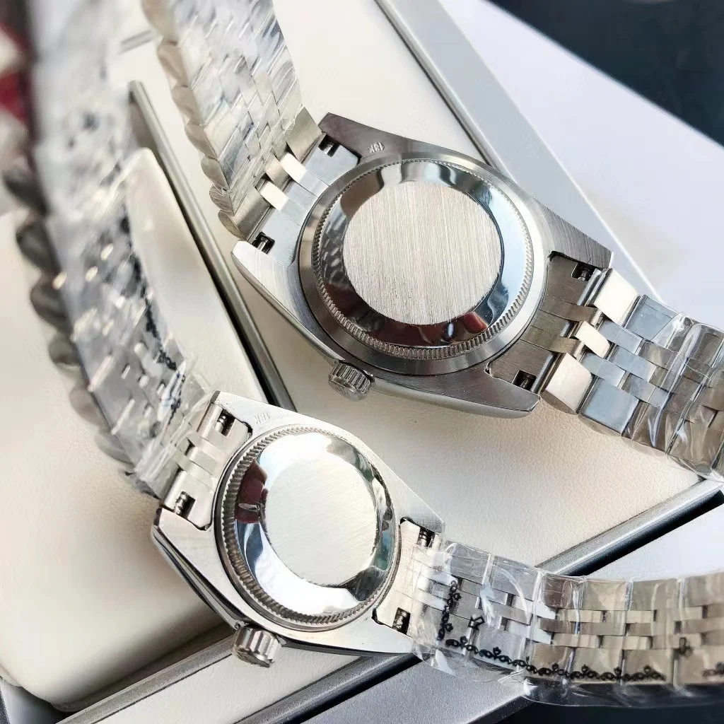 Top high quality luxury brand women mens Couple Watch date just Automatic mechanical waterproof 316L sapphire crystal aaa gift