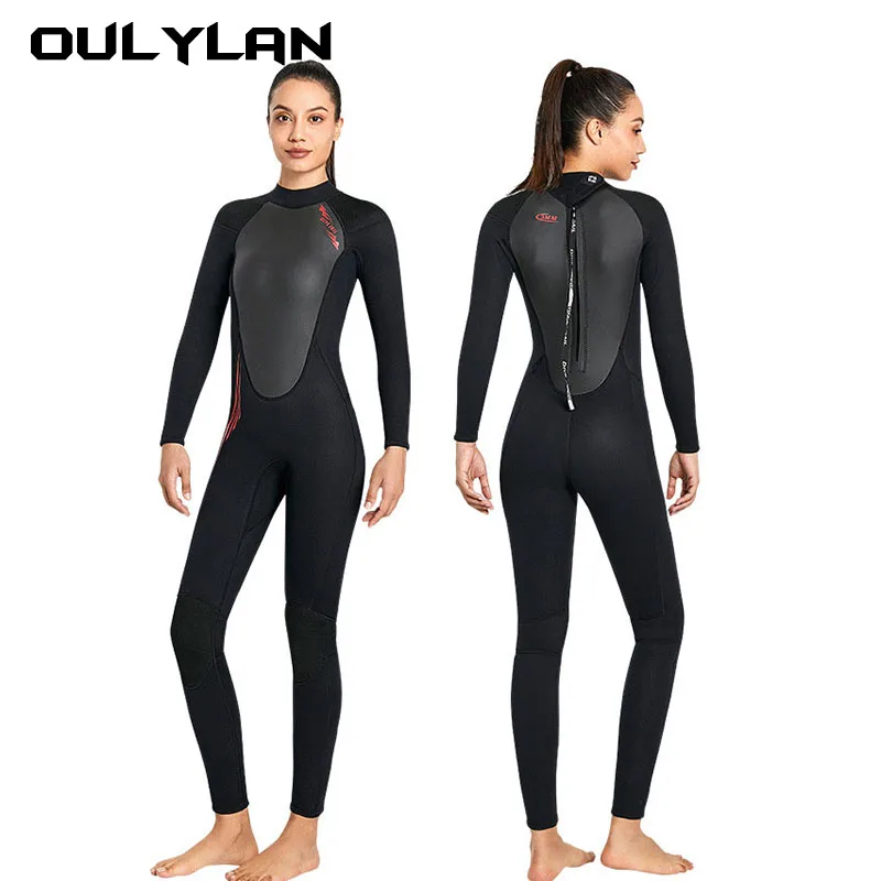 Новый Неопреновый гидрокостюм Oulylan 3 мм для мужчин и женщин слитный костюм