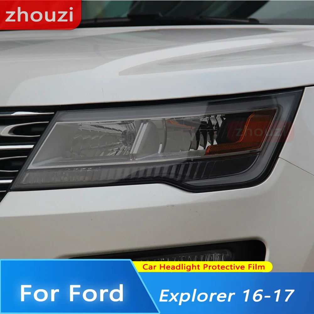 

2 шт., защитная пленка для автомобильных фар Ford Explorer 2016 2017