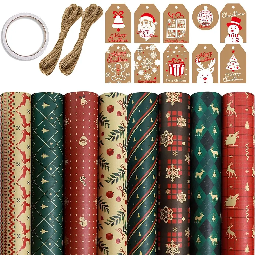 For Christmas Birthday Party Wrapping Paper Gift Wrap Papers