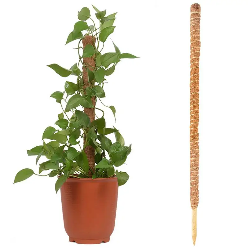 

Moss Pole Coco Coir Poles for Climbing Plants Bendable Plant Support Sticks for Moss Totem Pole Plant Support Monstera Growth