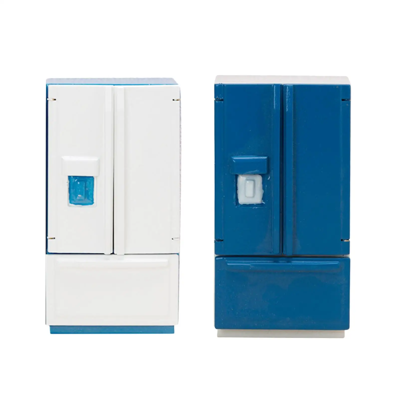 

Mini Wooden Fridge Refrigerator Model 1:12 Dollhouse Miniature Furniture