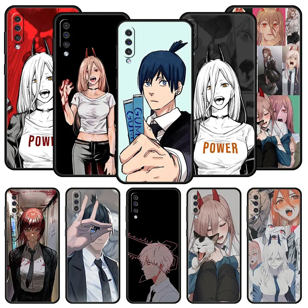 

Anime Power Chainsaw Man Phone Case For Samsung Galaxy A12 A32 A50 A70 A20E A20S A10 A10S A22 A30 A40 A42 A52 5G A02S A04s Cover