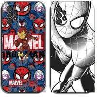 marvel iron man spiderman phone cases for samsung galaxy s22 ultra s20 fe s20 lite s20 ultra s21 s21 fe s21 plus ultra carcasa