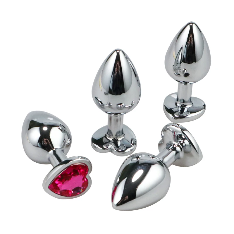 Анальная пробка S/M/LAnal ювелирные изделия с кристаллами Круглый фаллоимитатор