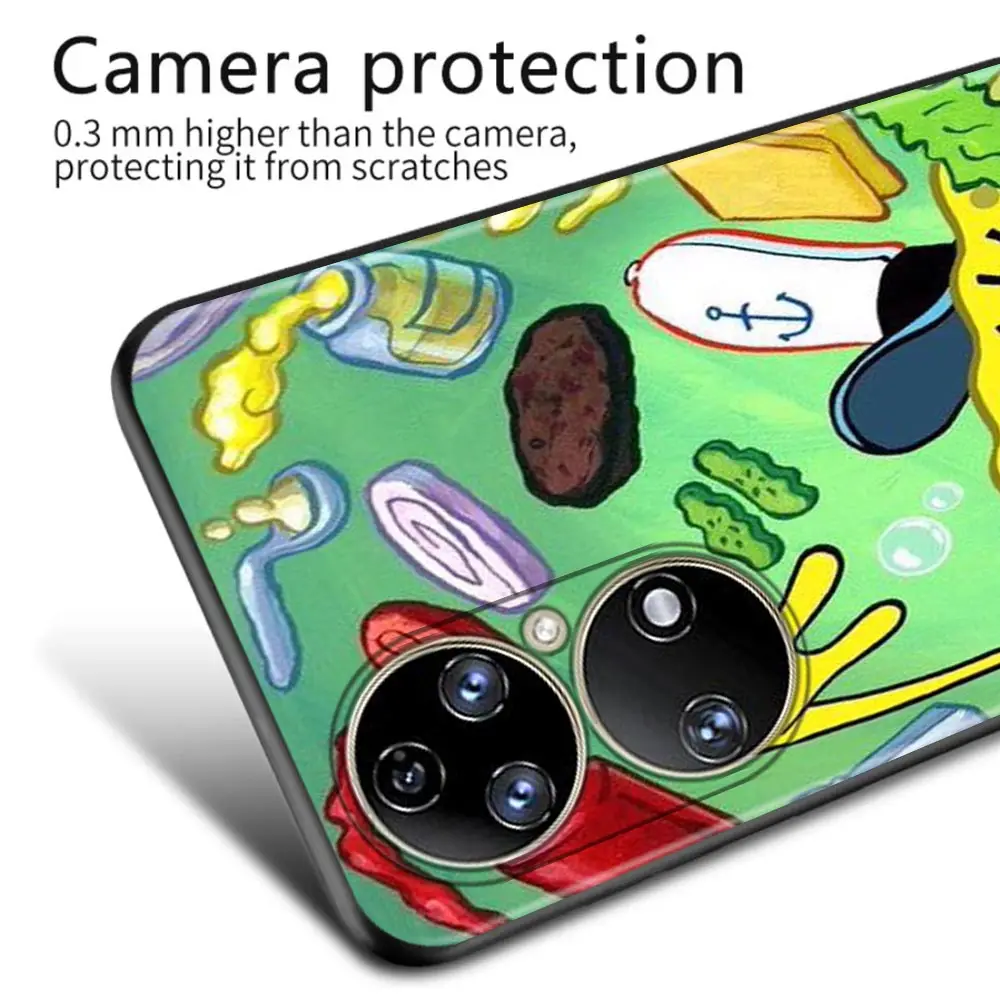 Чехол Губка Боб Патрик звезда для Huawei p30 p40 p50 p20 Pro Lite телефонный чехол Y9 Y9a Y7 Honor 50 pro