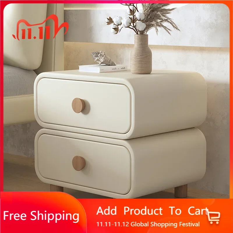

Modern Bedside Tables Wooden Storage Cabinet Auxiliary Console Side Bed Table Headboards Shelf Mesitas De Noche Home Furnitures