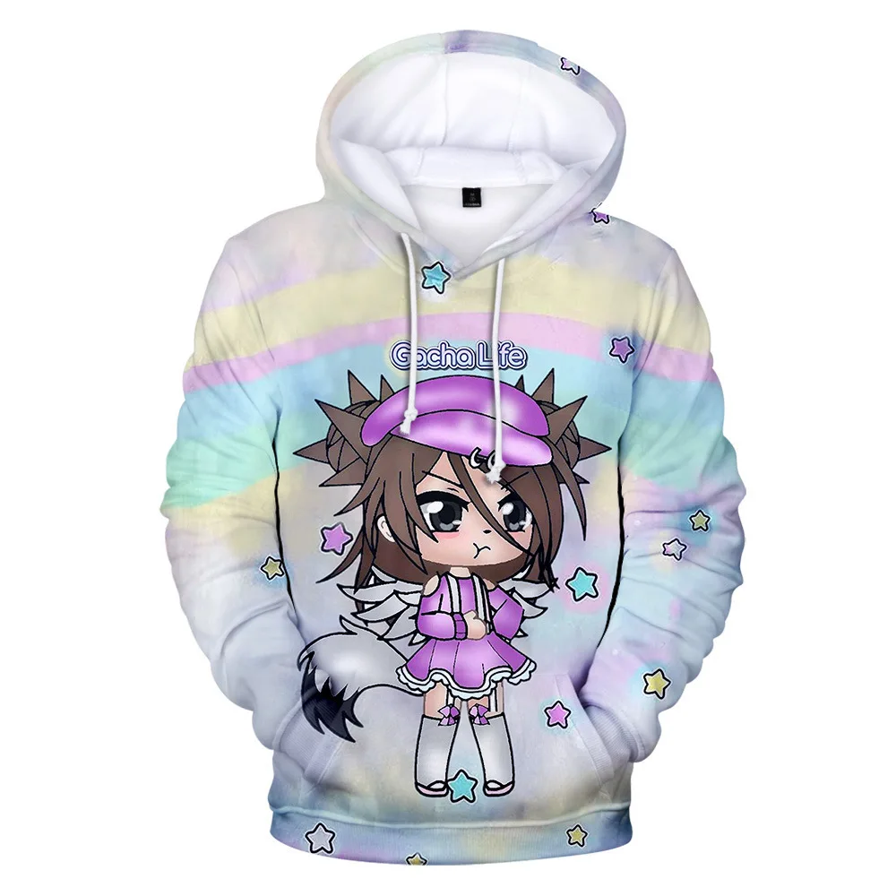 

Game Gacha Life Sweatshirt Boys/girls 3D Hoodies Streetwear Children's Long Sleeve Gacha Life Tops Kids Clothes 3D Hoodies