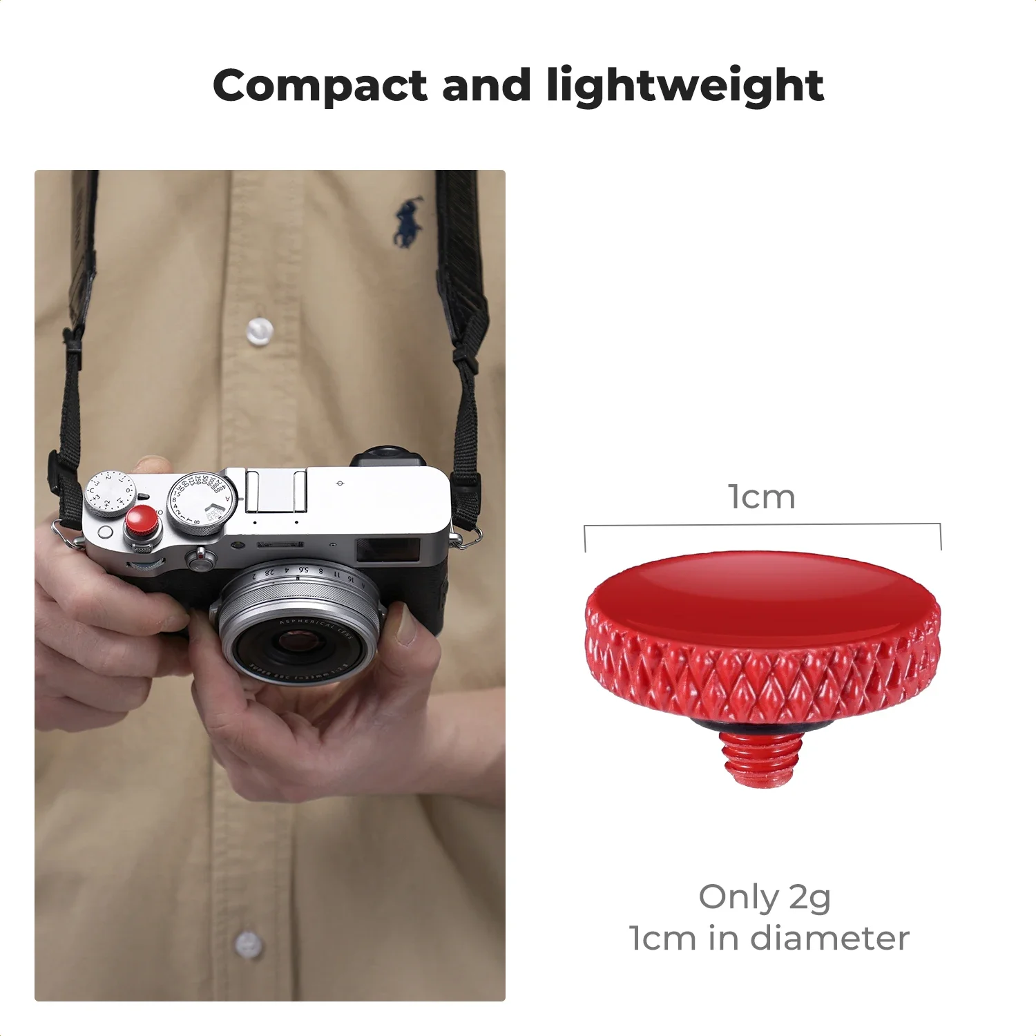K&F CONCEPT Кнопка спуска затвора камеры 3 шт красная кнопка быстрого спуска для Fuji Sony Leica Nikon аксессуары для камеры из цельной меди (art.: 3920dc7ce04f2) - 3920dc7ce04f2