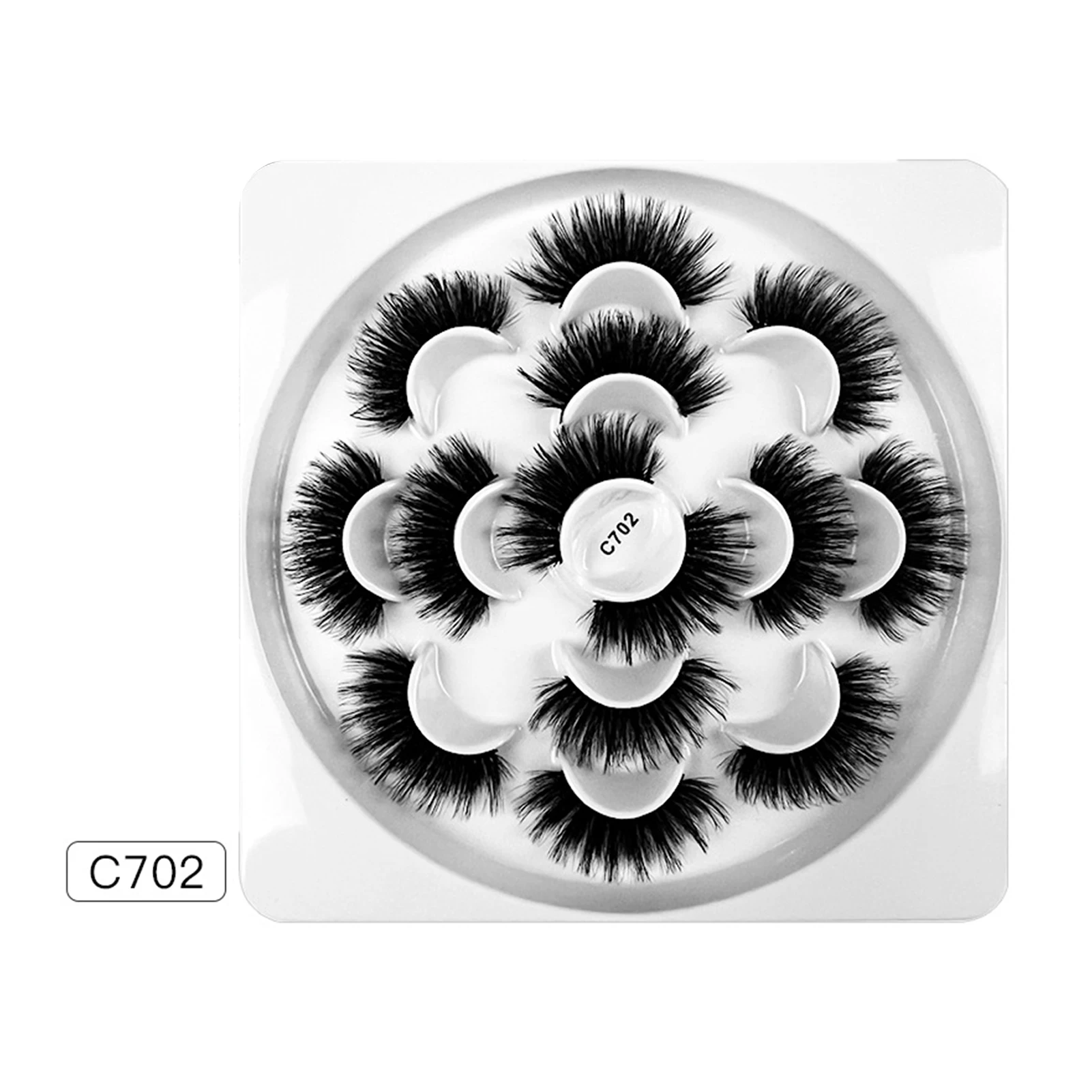 

Ресницы из искусственной норки 8D, 5 стилей, разные длины, Женская Серебряная коробка