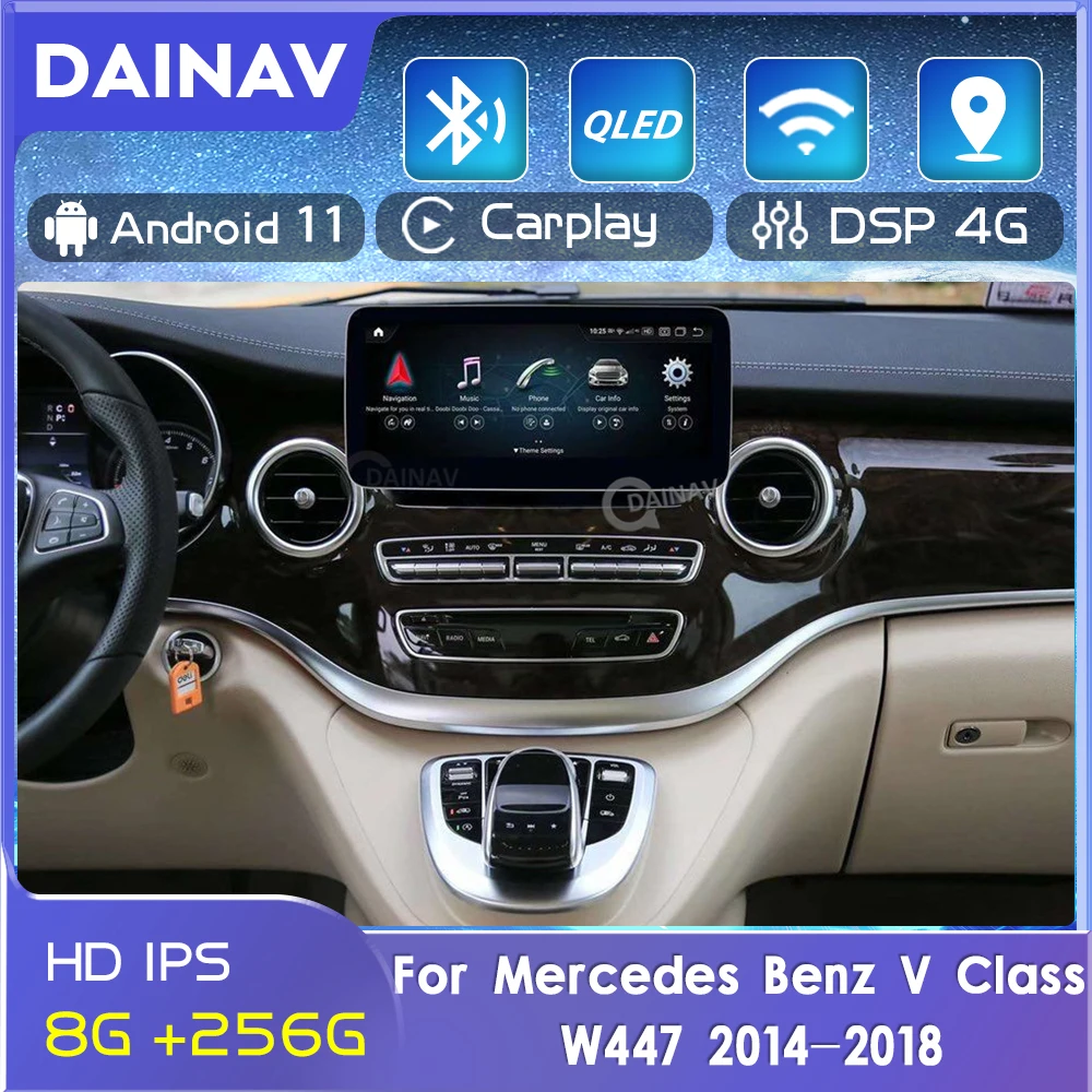 

Автомагнитола для Mercedes Benz V Class V250 W447 V260 256-2014, 2018 ГБ