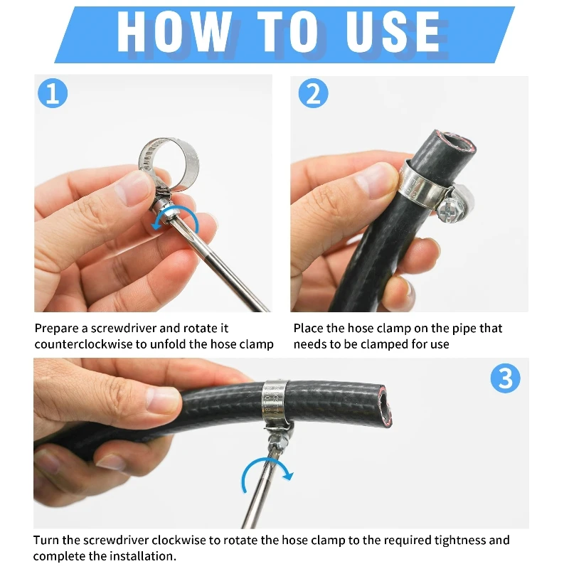 Регулируемый Хомут Для Шланга Из Нержавеющей Стали Со Спиральной Лентой