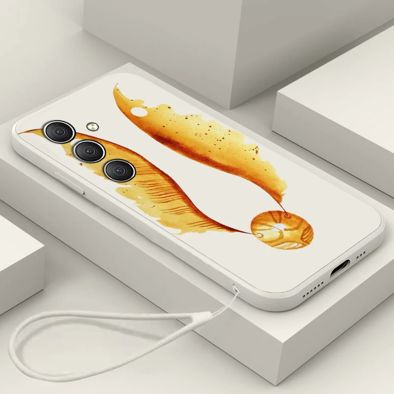 

P-potter Cute Hagrid For Samsung A34 A14 A52S A54 A23 A13 A73 A03Core A22 4G 5G Liquid Rope Silicone Phone Case