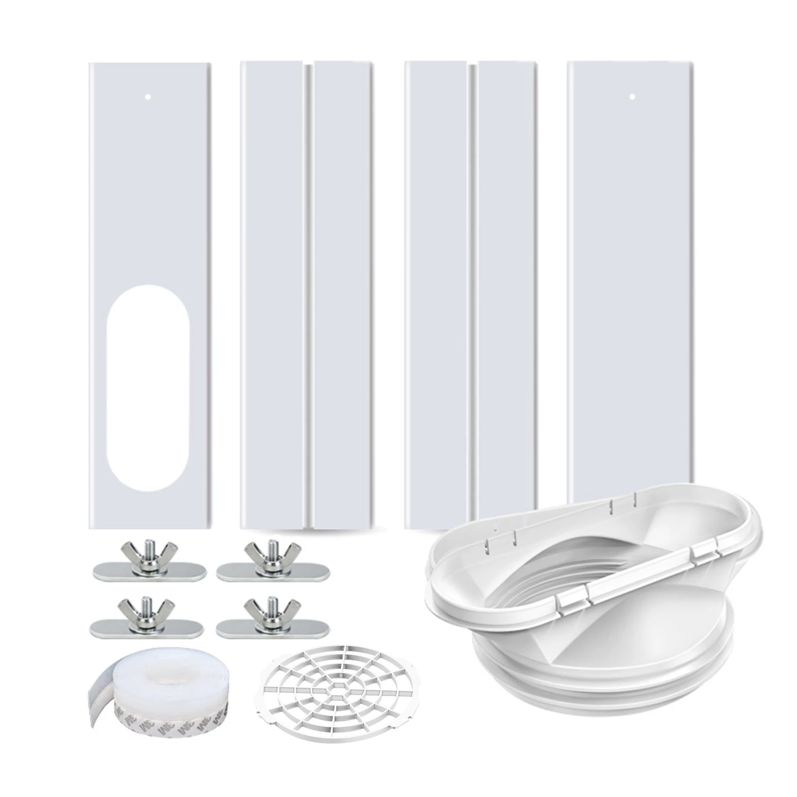 

Комплект оконных отверстий для кондиционера, универсальный портативный комплект окон для кондиционера с уплотнительной панелью переменно...