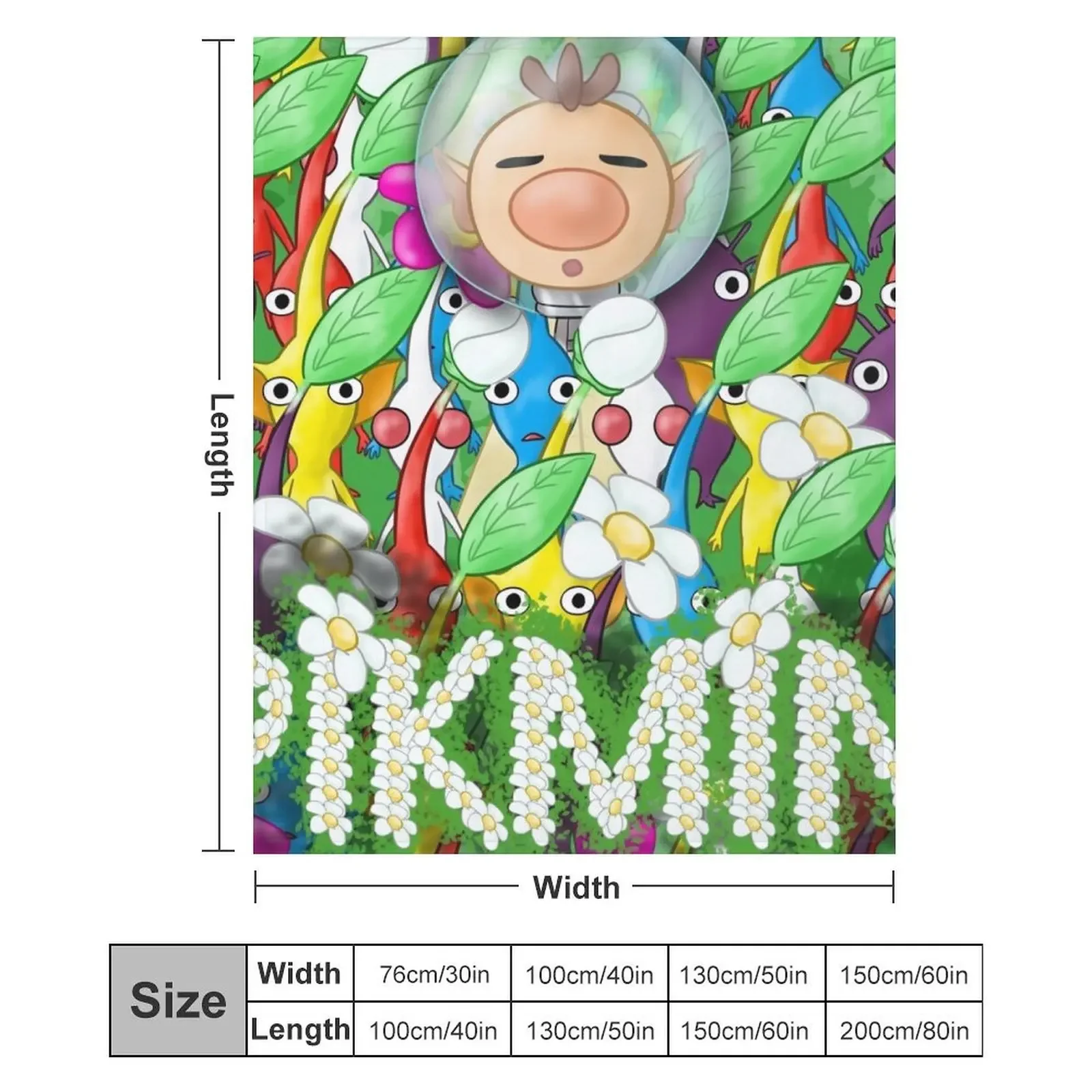 PIKMIN - Уютное одеяло с изображением Олимара, компактное теплое одеяло для путешествий на автомобиле (art.: 3920dc284ac96) - 3920dc284ac96