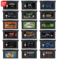 gba game cartridge 32 bit video game console card lego star wars ultimate alliance spider man ninja turtles for gbaspds