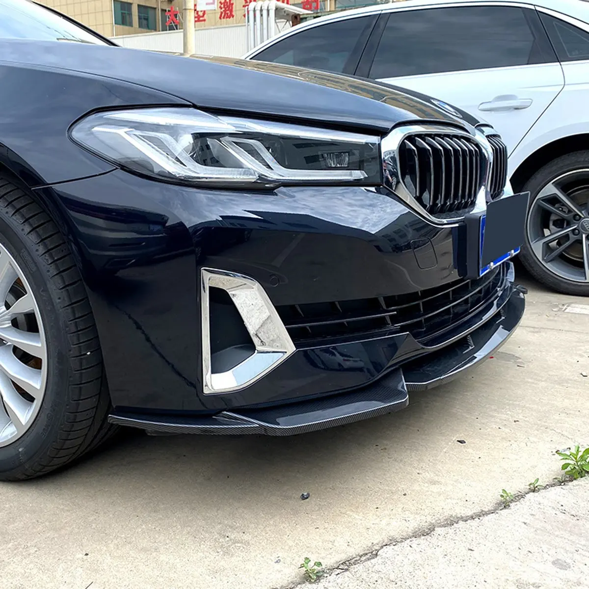 3 шт. комплект переднего бампера разделитель губ диффузор спойлер для BMW 5 серии G30