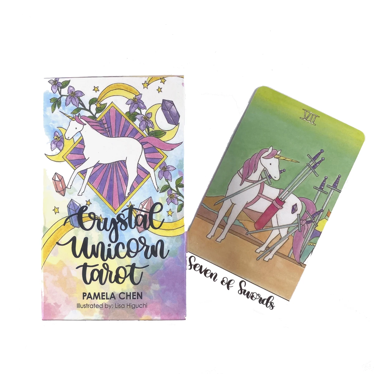

Crystal Unicorns Tarot Deck Beginners Board Game Multiplayer Family Party Game Fortune Telling Prophet Oracle Cards With Guide