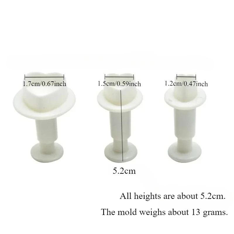 

Набор инструментов для украшения торта 3 шт.