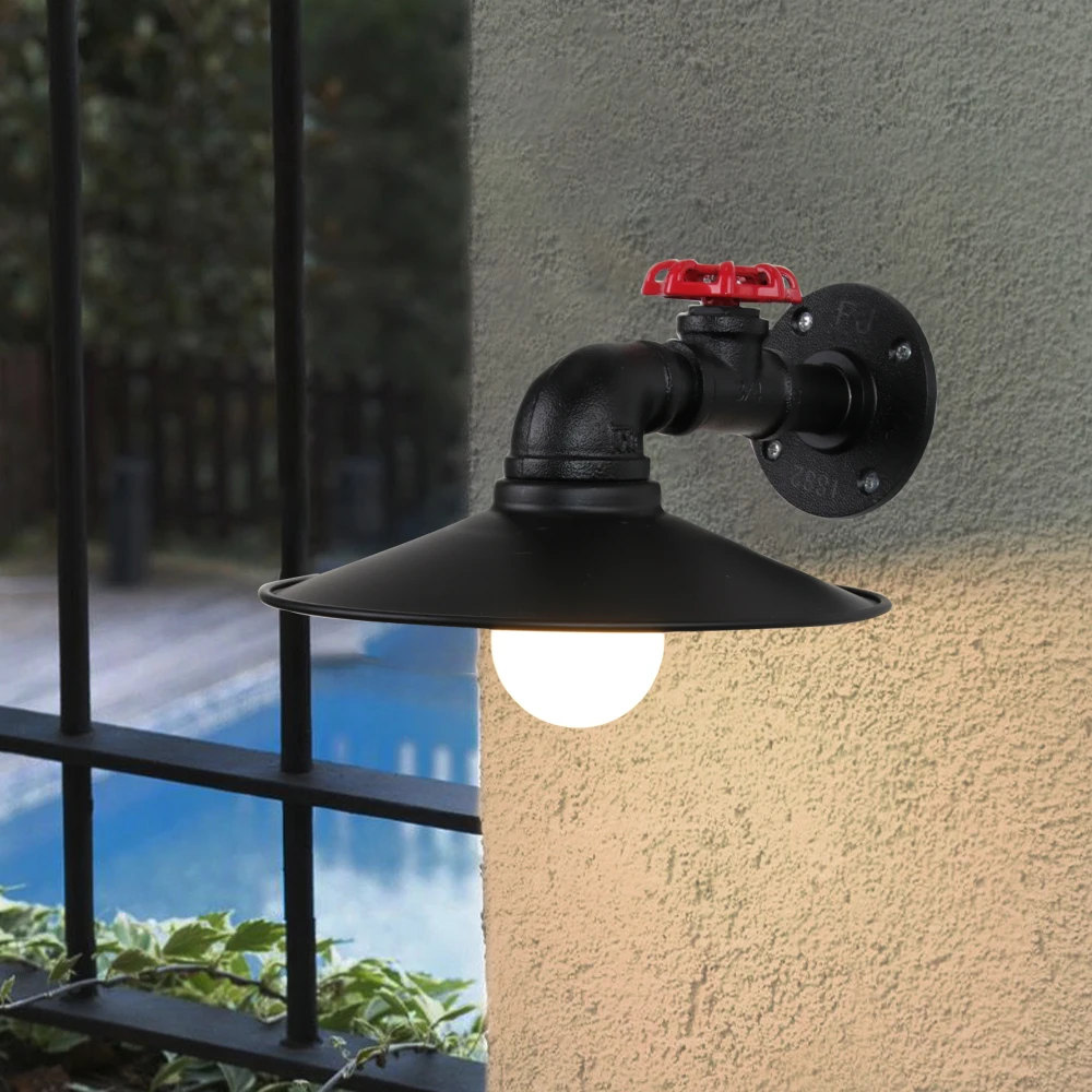 Винтажный промышленный настенный светильник в стиле лофт железная лампа ретро