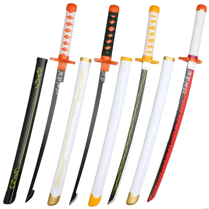 Аниме Косплей камадо танджиро бог огня 30 дюймов меч катана оружие Дерево Модель 75