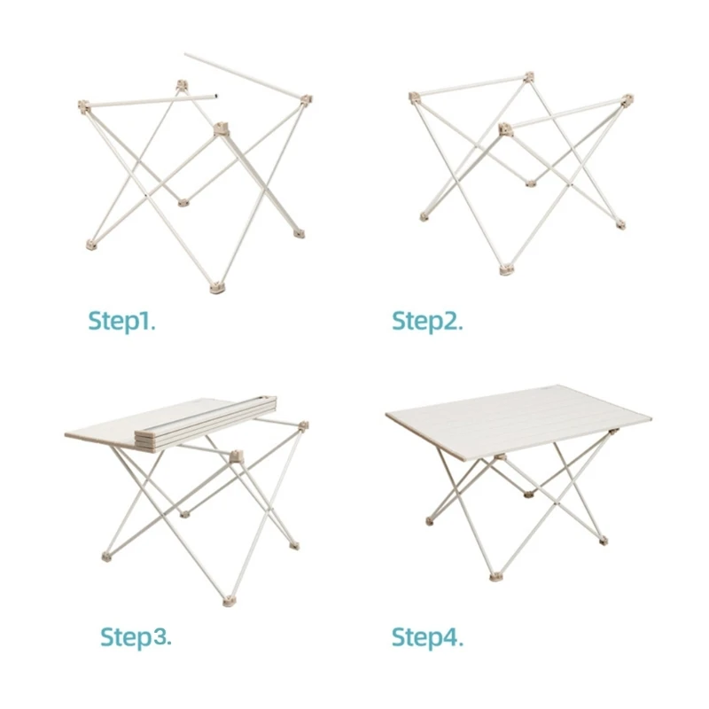 

Outdoor Ultralight Camping Table Portable Lightweight Folding Beachs Table Small Collapsible Table for PICNIC BBQ F2TC