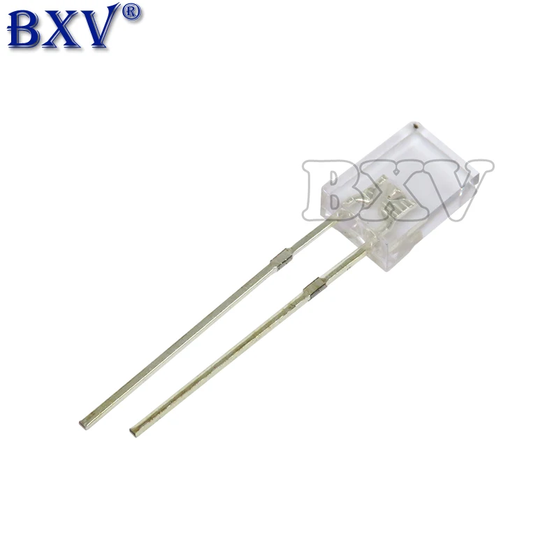 100 шт./лот 2X3X4 2X5X7 квадратный светодиод 234 257 светоизлучающий диод синий красный