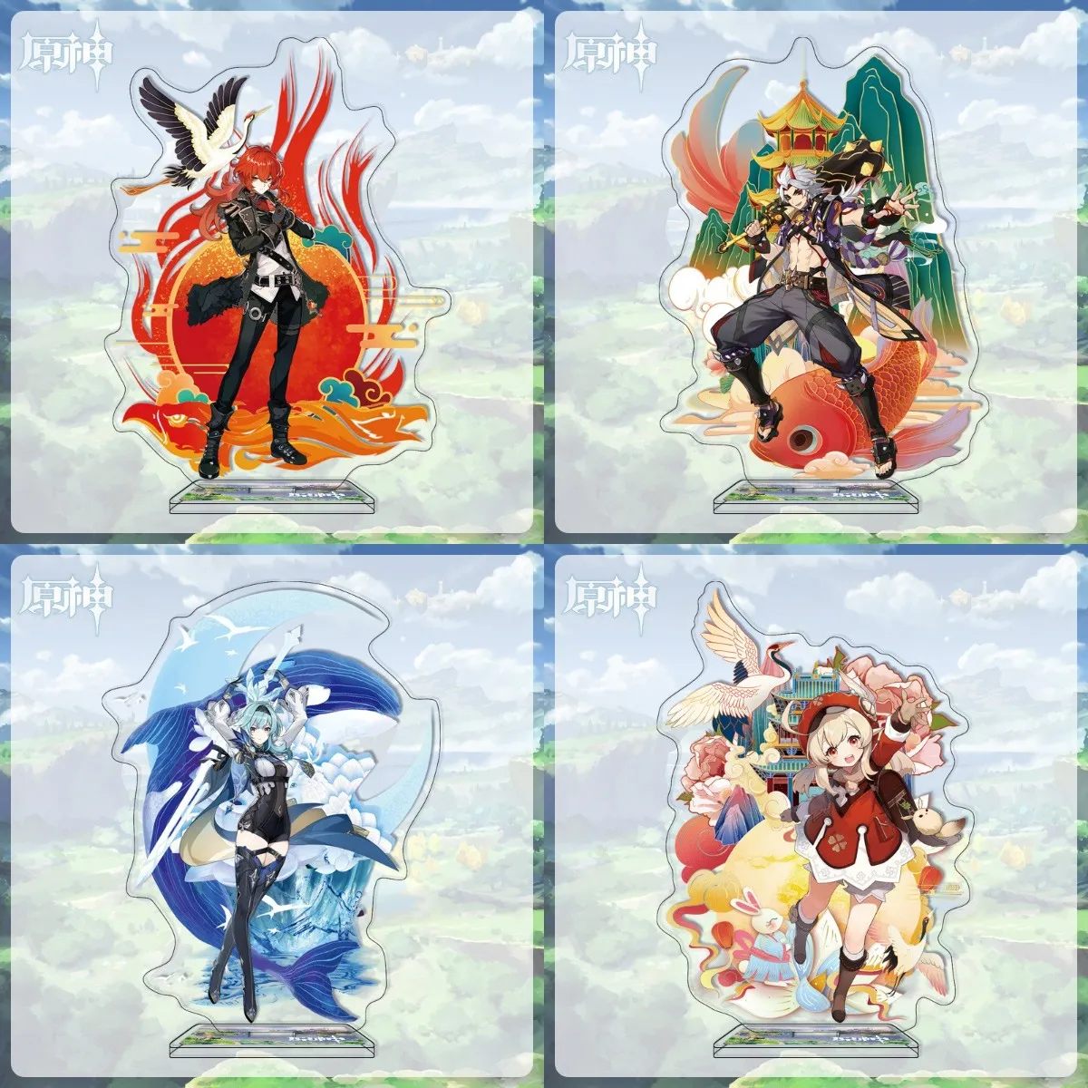 

Anime Genshin Impact Tighnari DIY Diluc Shikanoin Heizou Eula Acrylic Figure Kamisato Stand Model Desk Decor Prop Fans Gifts